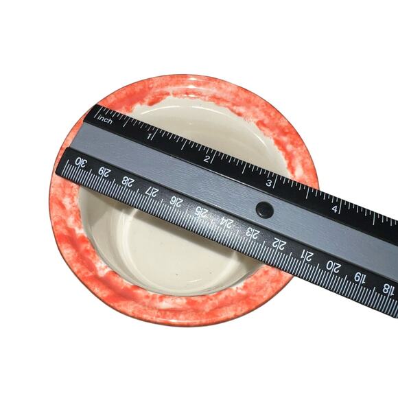 Candy Corn fall home decor set of  pottery bowls made in USA autumn - Picture 5 of 6